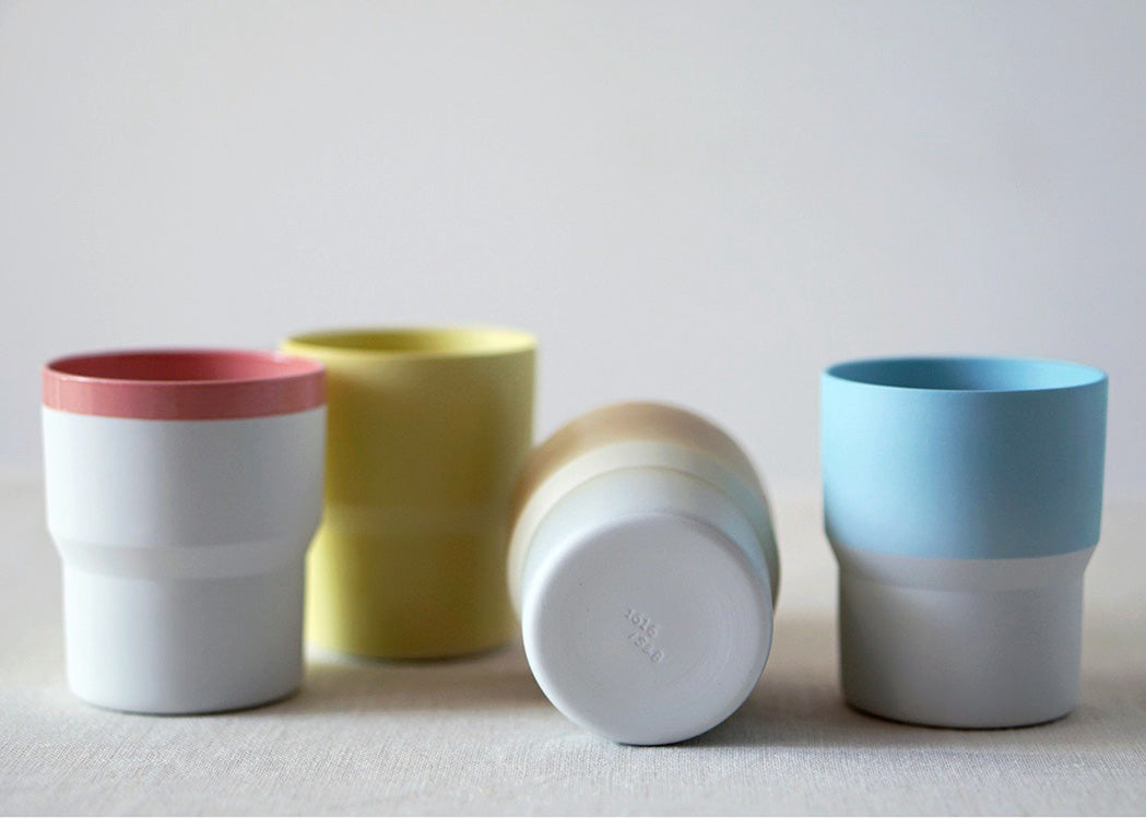 1616/ Arita porcelain mugs, from the "colour" collection designed by Scholten & Baijings