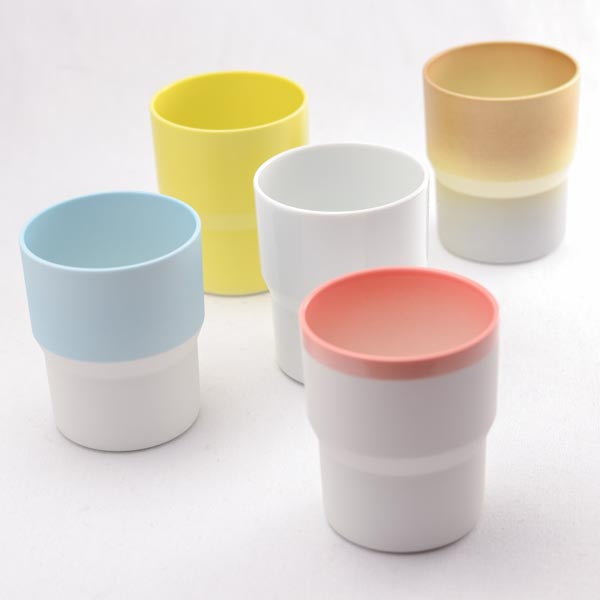 1616/ Arita porcelain mugs, from the "colour" collection designed by Scholten & Baijings