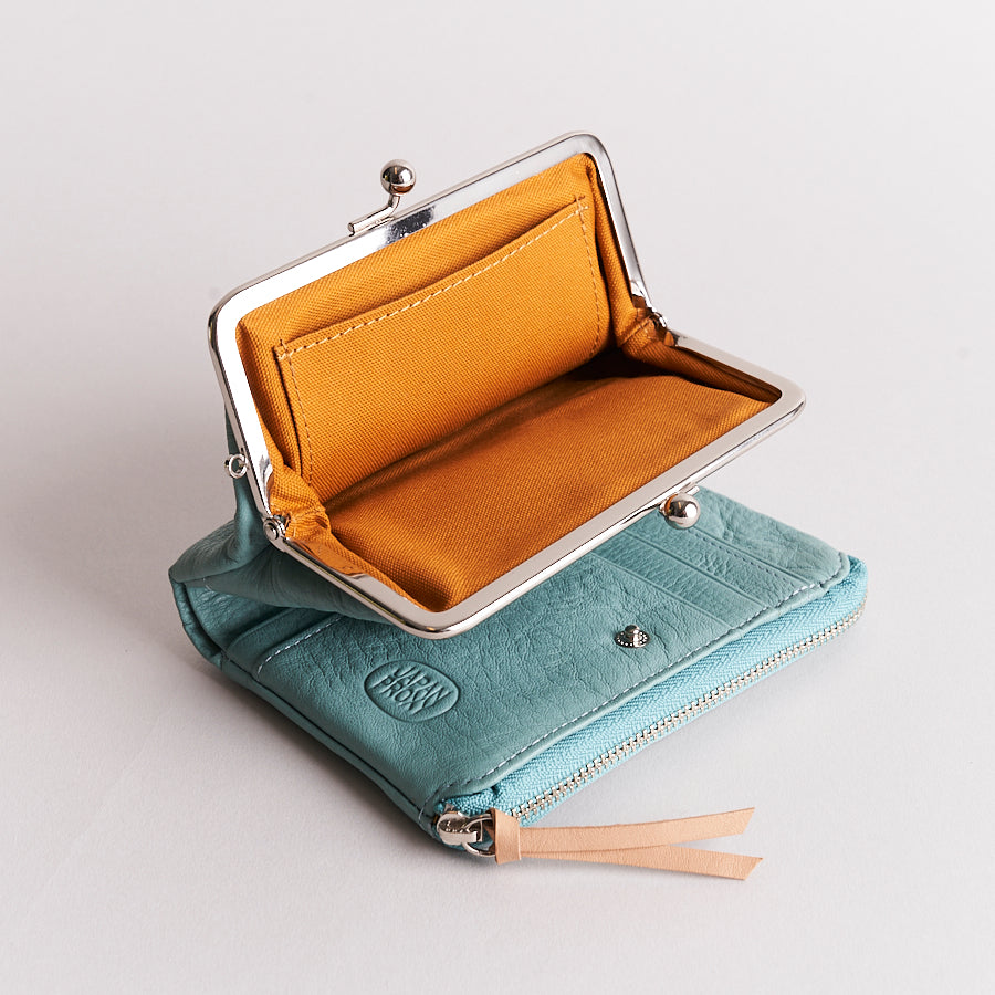 Baggy Port Aki Tri Fold Purse Blue