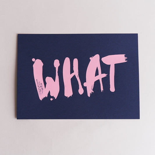 Fujicago Screen Print What Pink