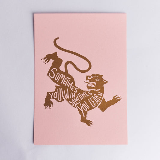 Fujicago Screen Print Tiger Gold