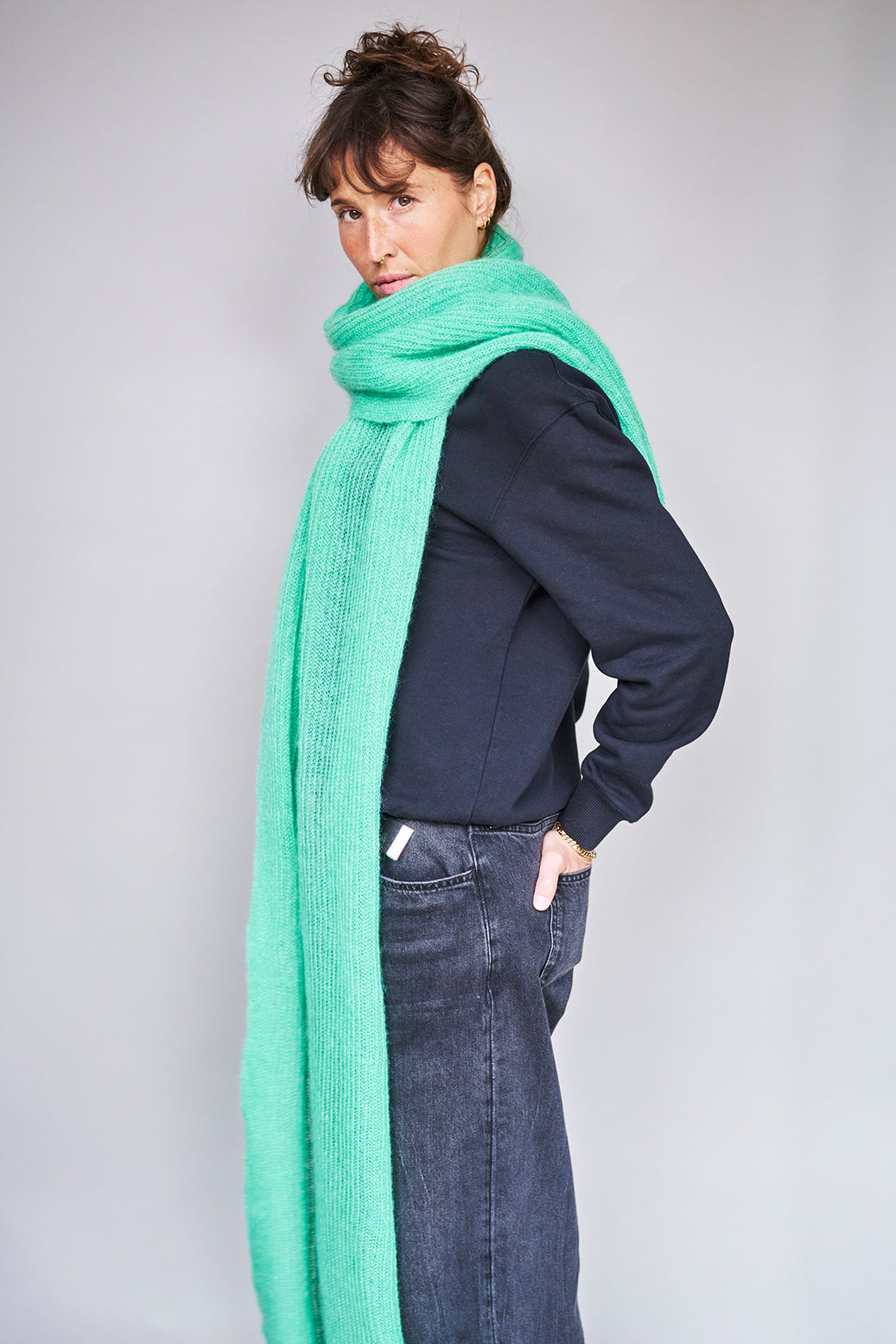 mmies Mohair Scarf Jade