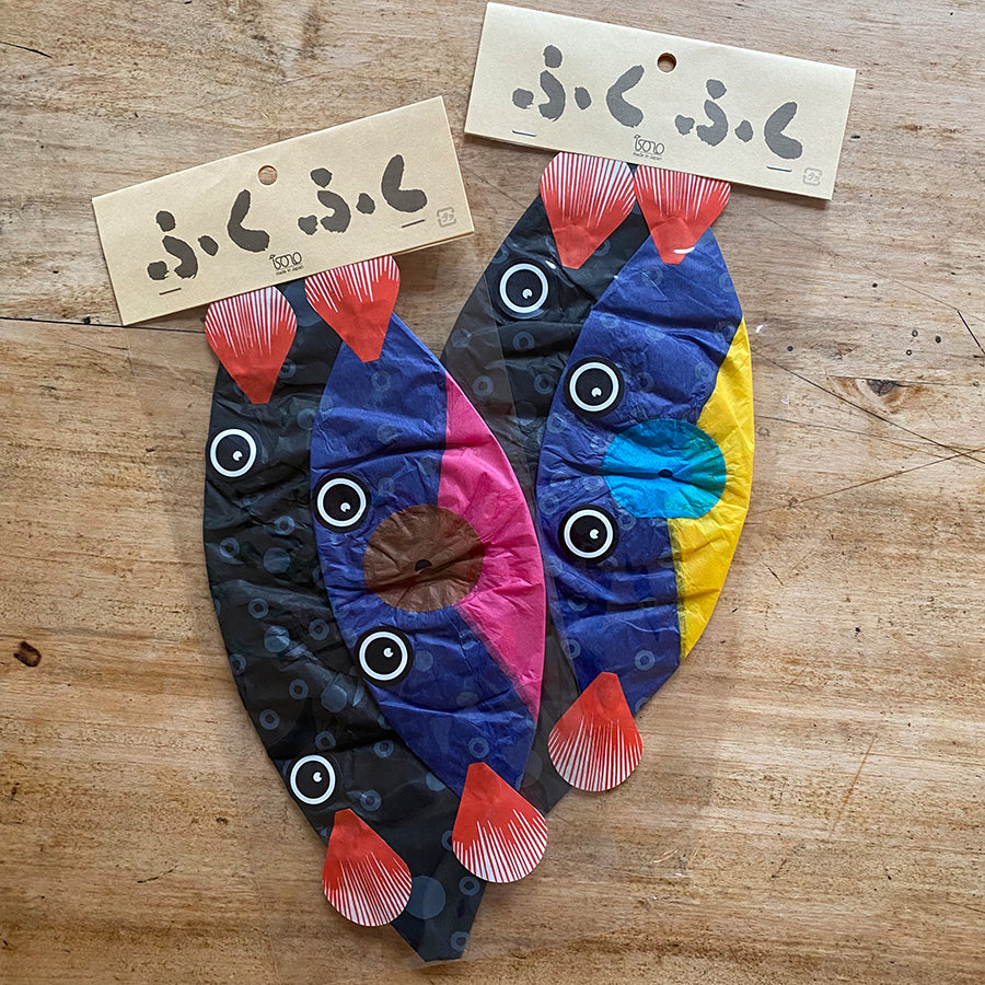 Verpackung von Papier Balloon Set mit zwei Kugelfischen