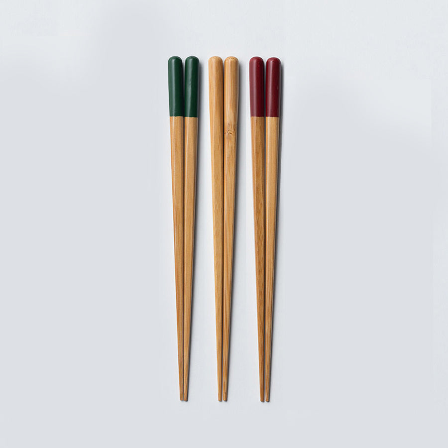 Drei Essstäbchen von Yamachiku aus Japan