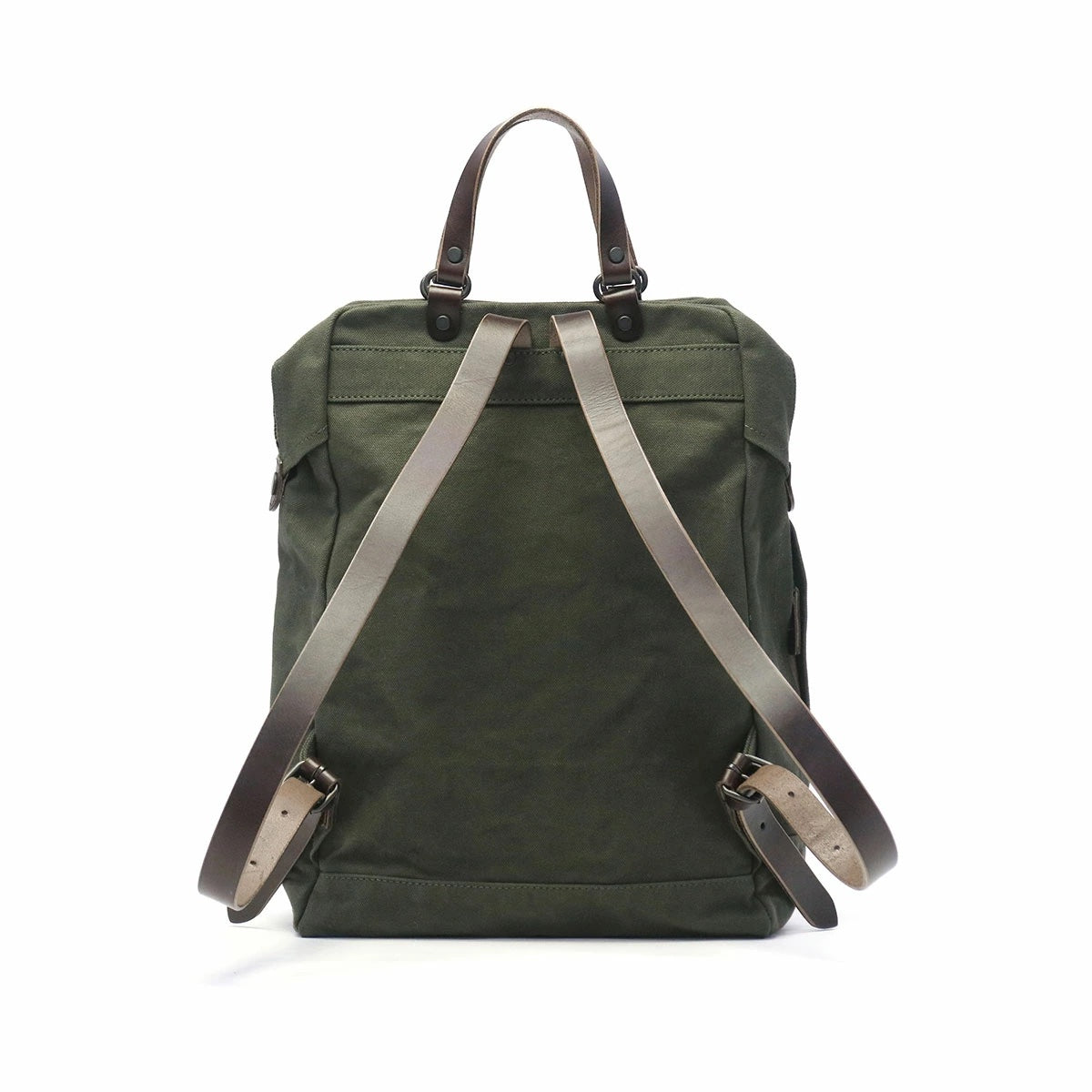 Baggy Port KBS 441 Backpack Khaki Dark (brown leather)