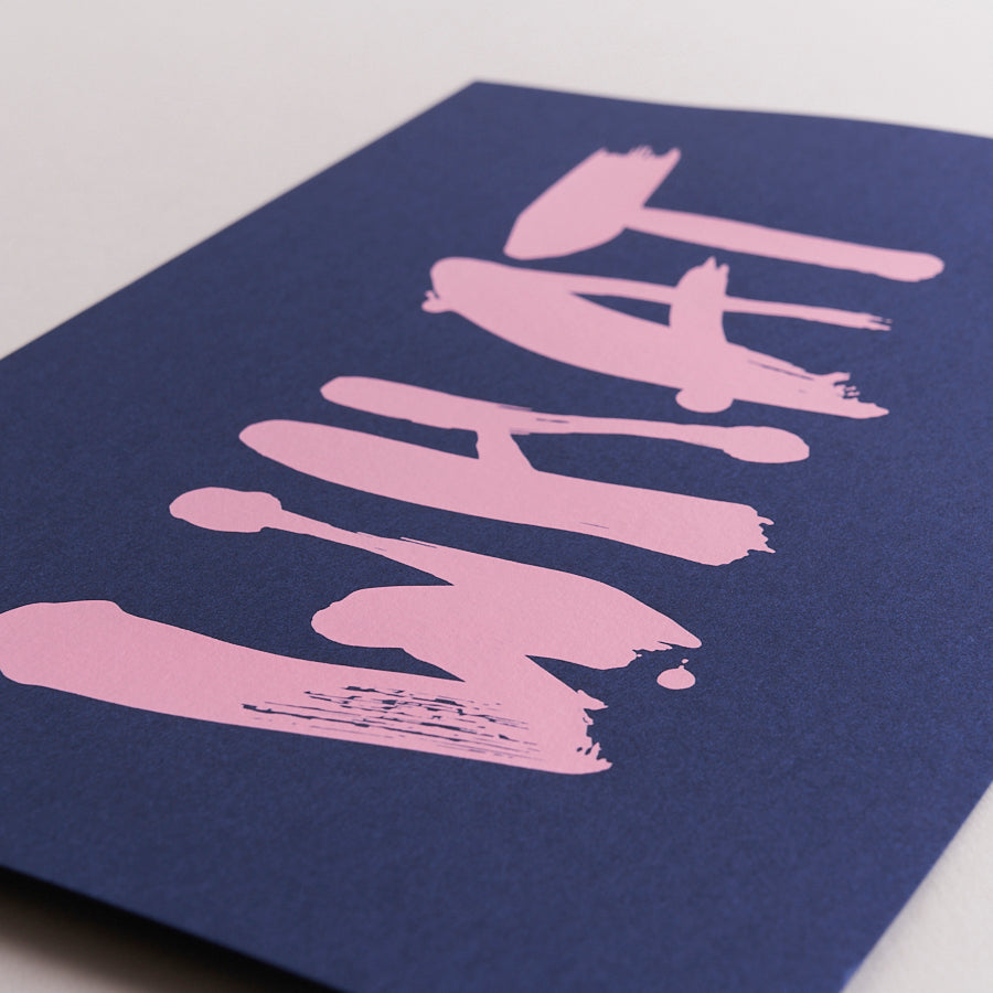 Fujicago Screen Print What Pink