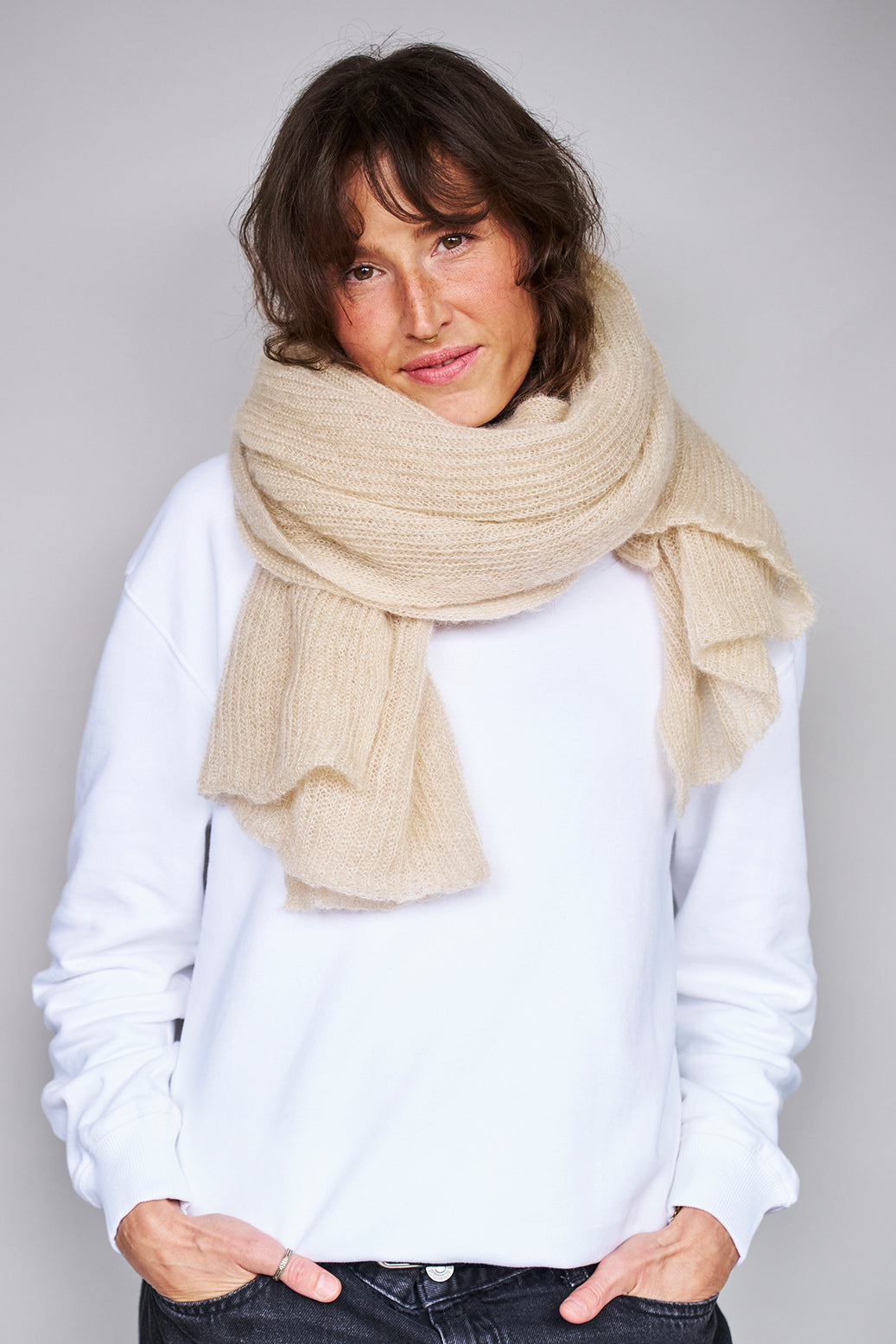 mmies Mohair Scarf Pasta