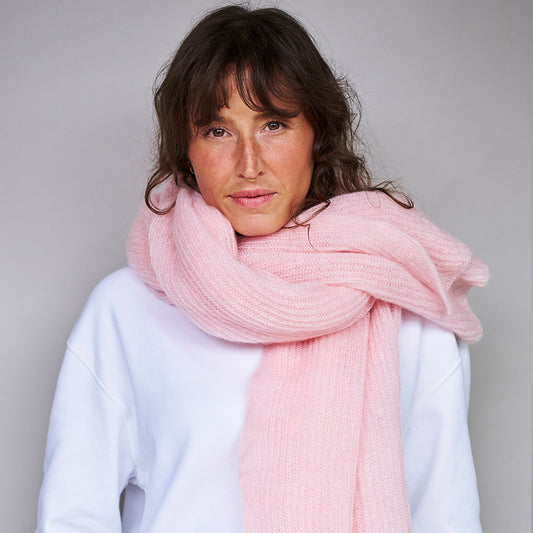 mmies Mohair Scarf Rose