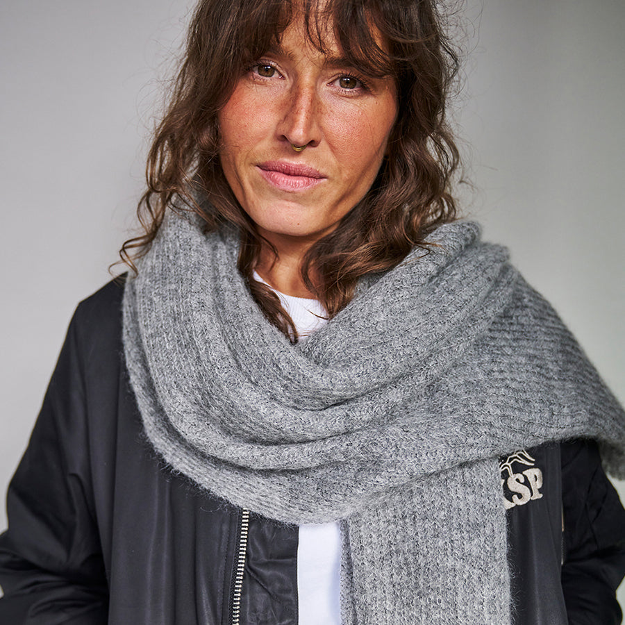 mmies Mohair Scarf Salt & Pepper