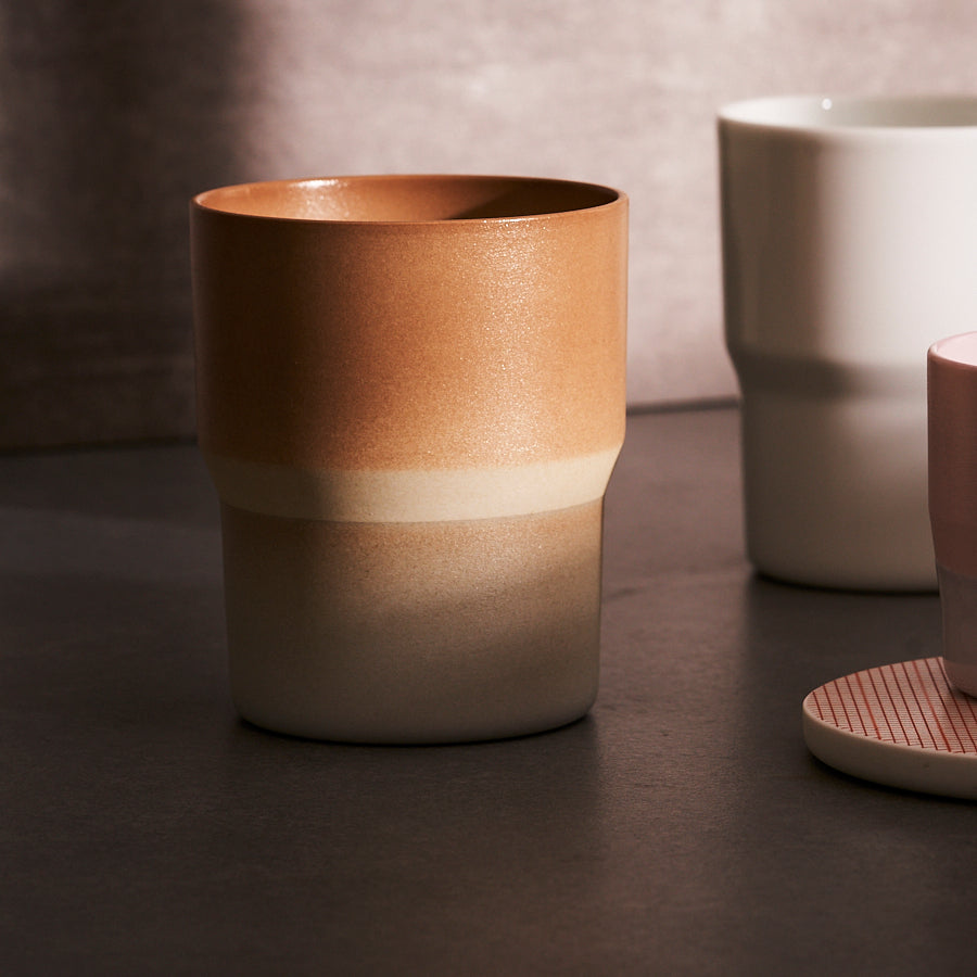 1616/ Arita porcelain mug light brown, from the "colour" collection designed by Scholten & Baijings