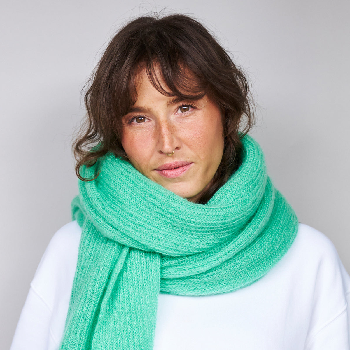 mmies Mohair Scarf Jade
